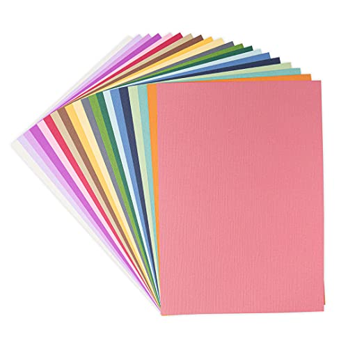 Surfacez Cardstock Blätter A4 20 gedämpfte Farben 80Sh von Sizzix