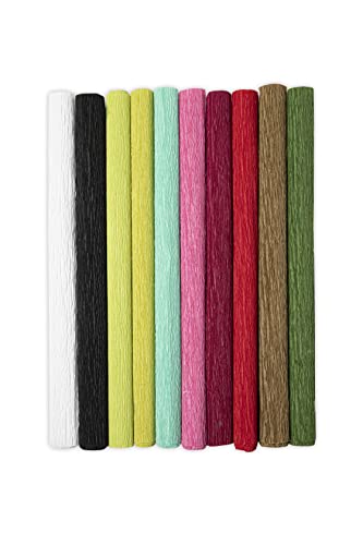 Sizzix Surfacez Krepppapier, 30,5 x 24, festlich, 10 Blatt | 665991 | Kapitel 3 2022, Multicolour, One Size von Sizzix