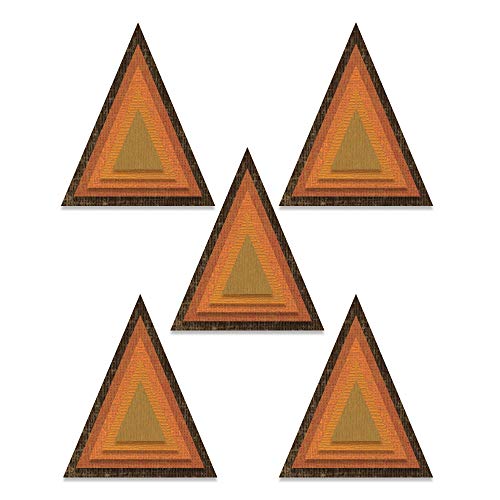 Sizzix Thinlits Stanzform 25er Pack 664748 gestapelte Fliesen Dreiecke von Tim Holtz von Sizzix