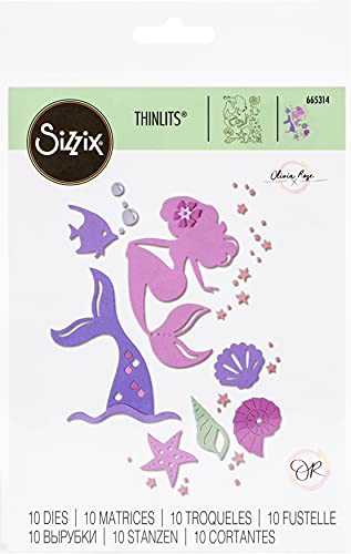Sizzix Thinlits Stanzformen-Set, 10 Stück, Make Waves by Olivia Rose, mehrfarbig, Einheitsgröße von Sizzix