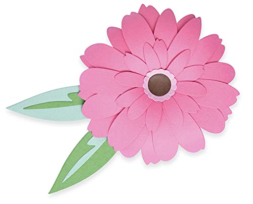 Sizzix Thinlits Stanzformen-Set, 8 Stück, Gerbera-Blume von Olivia Rose, 665334, Multicolore, Einheitsgröße von Sizzix