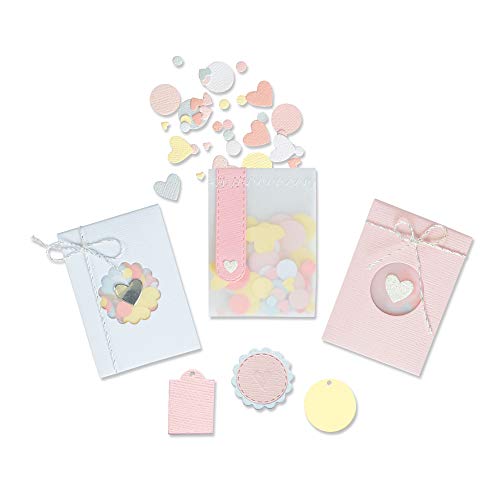 Sizzix Thinlits Stanzschablone 665069 Konfetti Pocket von Lisa Jones 8er Pack Cutting dies, Multicolore, Einheitsgröße Sizzix Thinlits Stanzschablone 665069 Konfetti Pocket von Lisa Jones 8er Pack Cutting dies, Multicolore, Einheitsgröße von Sizzix