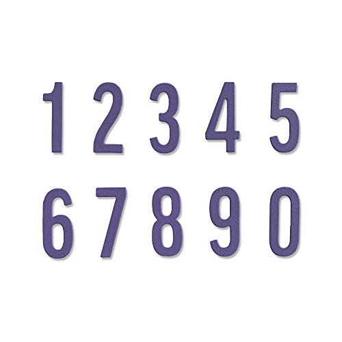 Sizzix Thinlits Stanzschablone 665073 Bold Numbers von Alison Williams 10er Pack Cutting dies, Multicolore, Einheitsgröße Sizzix Thinlits Stanzschablone 665073 Bold Numbers von Alison Williams 10er Pack Cutting dies, Multicolore, Einheitsgröße von Sizzix