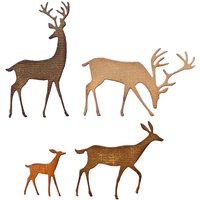 Sizzix Thinlits Stanzschablone "Darling Deer by Tim Holtz" von Silber