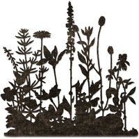 Sizzix Thinlits Stanzschablone "Flower Field by Tim Holtz" von Silber