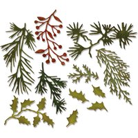 Sizzix Thinlits Stanzschablone "Holiday Greens by Tim Holtz" von Sizzix