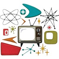 Sizzix Thinlits Stanzschablone "Vault Atomic Retro by Tim Holtz" von Sizzix