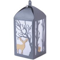 Sizzix Thinlits Stanzschablone "Woodland Lantern" von Silber