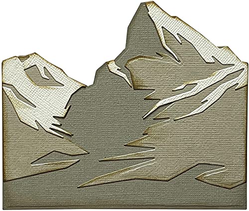 Sizzix Thinlits Stanzschablonen 6PK Berggipfel von Tim Holtz, 665580, Kunststoff, Multicolor, One Size Sizzix Thinlits Stanzschablonen 6PK Berggipfel von Tim Holtz, 665580, Kunststoff, Multicolor, One Size von Sizzix
