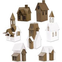 Sizzix Thinlits Stanzschablonen-Set "Village Collection by Tim Holtz" von Silber