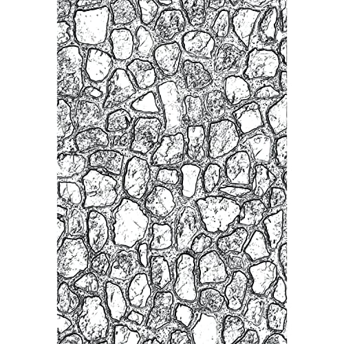 Sizzix Tim Holtz Prägeschablone mit 3D-Texturverblassung, Mini-Cobblestone von Tim Holtz, mehrfarbig, Einheitsgröße Sizzix Tim Holtz Prägeschablone mit 3D-Texturverblassung, Mini-Cobblestone von Tim Holtz, mehrfarbig, Einheitsgröße von Sizzix