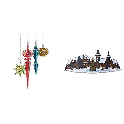 Sizzix Weihnachtsbündel - Hängende Ornament & Holiday Village Colorize Thinlits Stanzformen von Tim Holtz von Sizzix