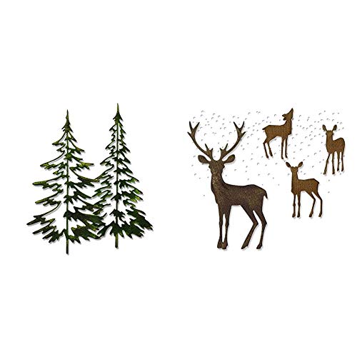 Sizzix Weihnachtsbündel - Waldland & Winterwunderland Thinlits Stanzformen von Tim Holtz von Sizzix