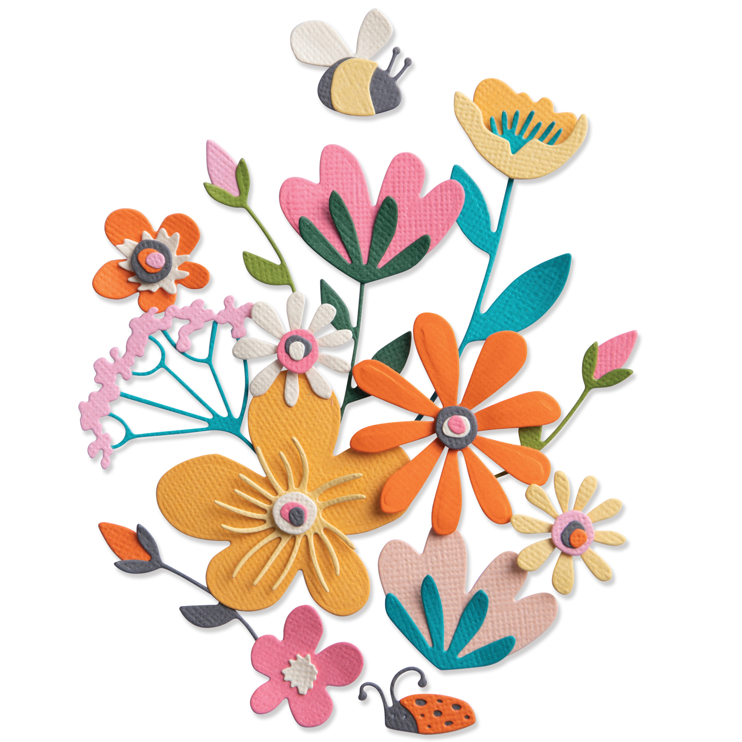 Thinlits Die Set Fabulous Bold Flora 16PK von Sizzix