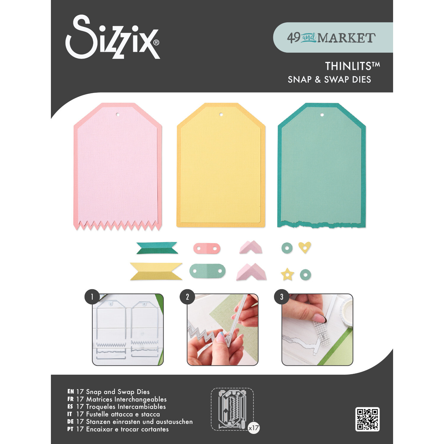 Thinlits Die Set Swap and Swap Large Tags Thinlits Die Set Swap and Swap Large Tags von Sizzix