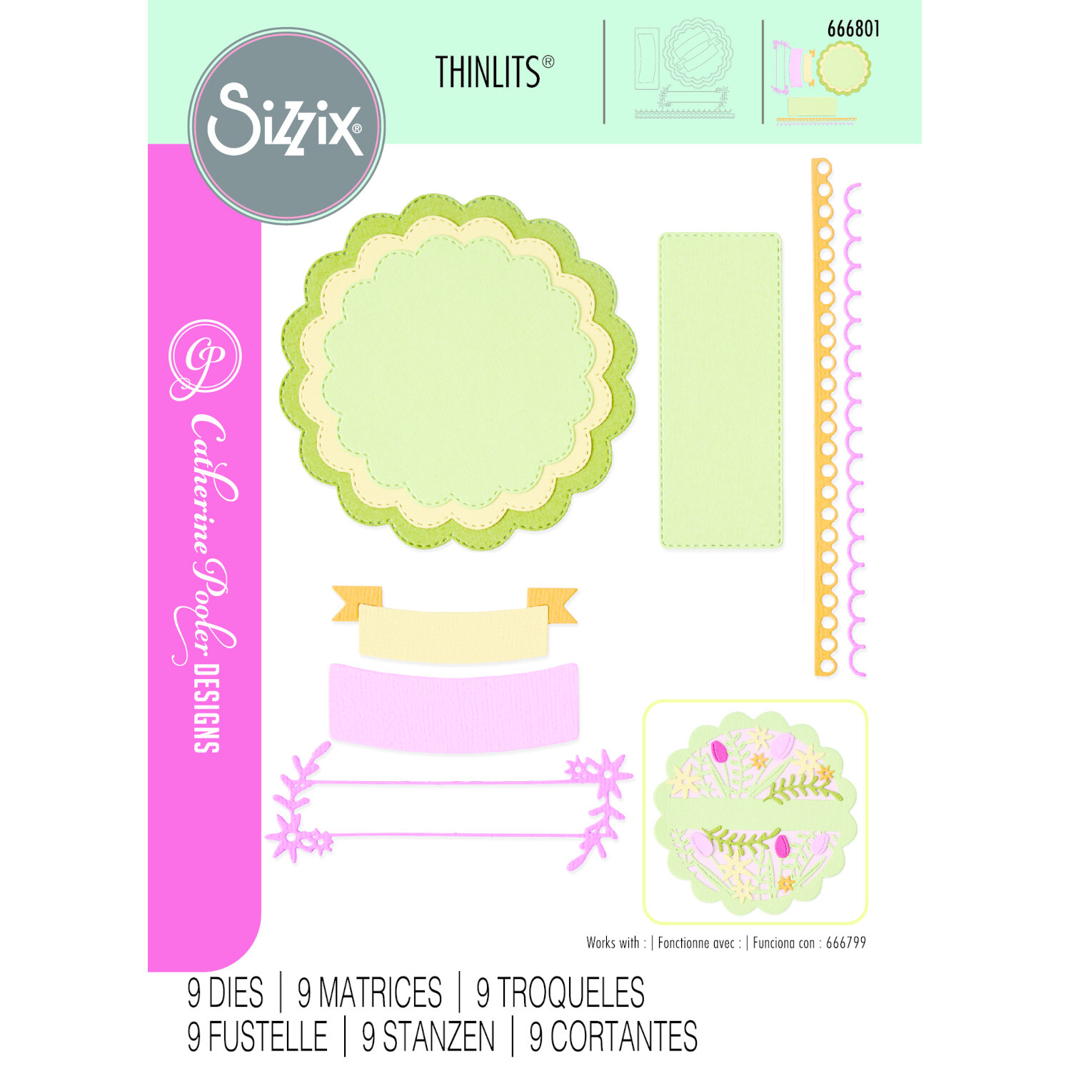 Thinlits Scalloped Circle, Borders & Banners Set Thinlits Scalloped Circle, Borders & Banners Set von Sizzix