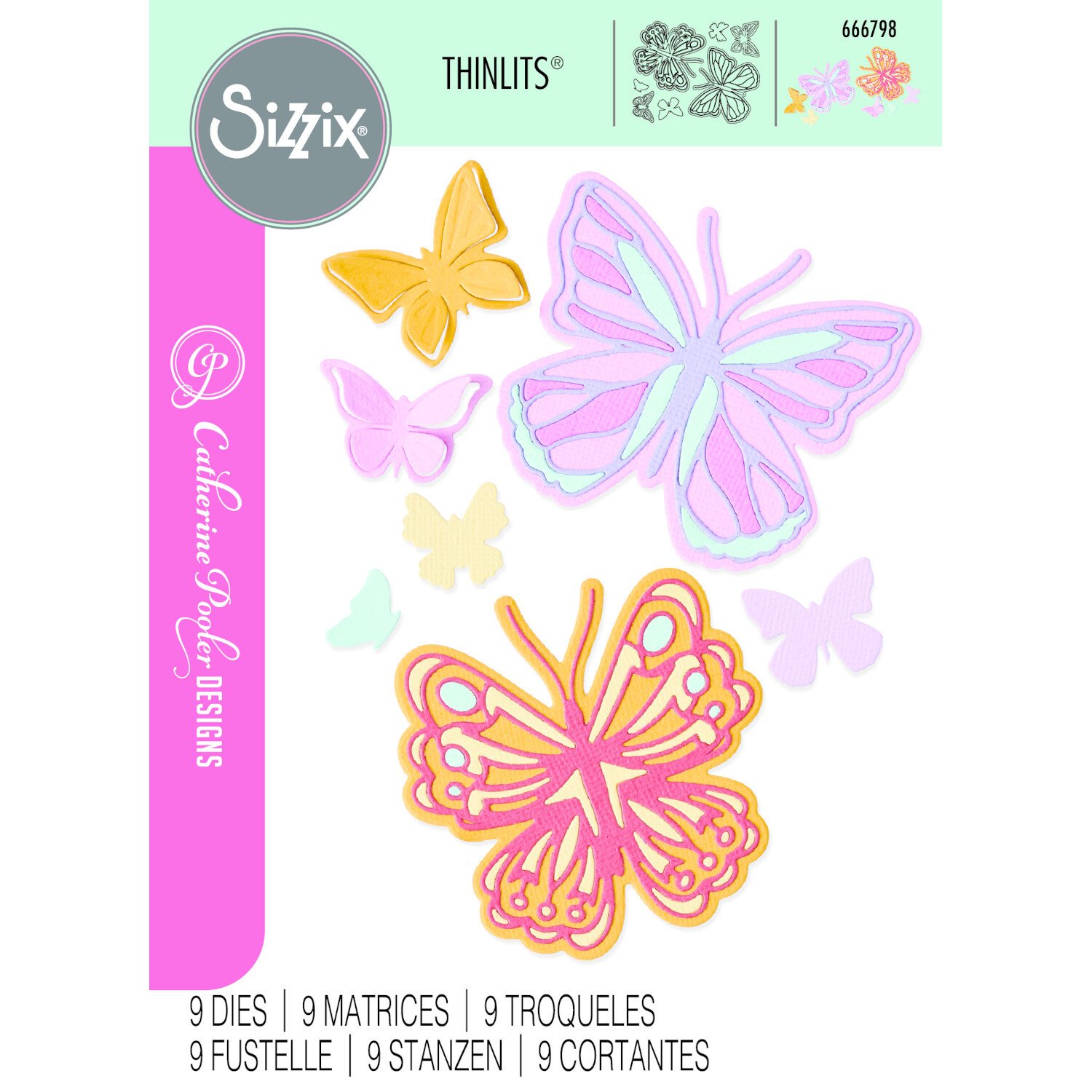 Thinlits Spring Wings Set 9PK von Sizzix