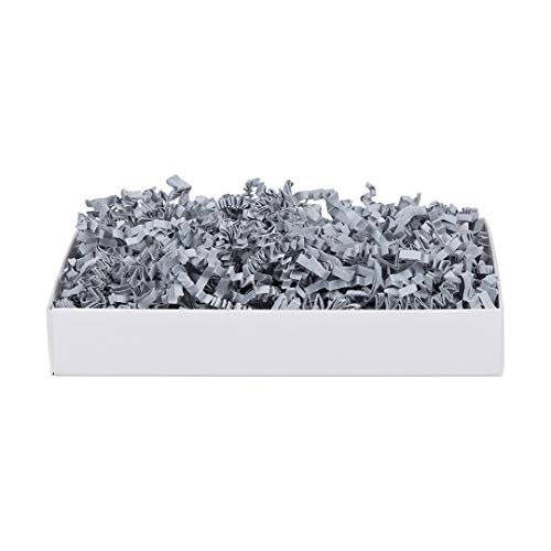 SizzlePak 023, Cool Grey, graues Füllmaterial und Polsterpapier zum Füllen, Polstern, Ausstopfen, Dekorieren von Geschenk-Verpackungen, Deko - 1 kg von Sizzle-Pak