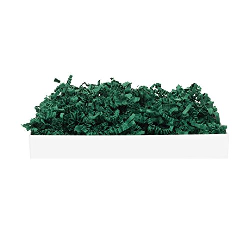 SizzlePak Waldgrün, grünes Füllmaterial und Polsterpapier zum Füllen, Polstern, Ausstopfen, Dekorieren von Geschenk-Verpackungen, Deko - 1 kg von Sizzle-Pak