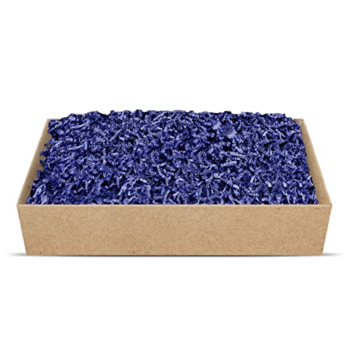 SizzlePak Geschenkfüllmaterial Umweltfreundliches Geschenkverpackungsmaterial viele Farben 125g-1kg (Cobalt, 500g) von SizzlePak
