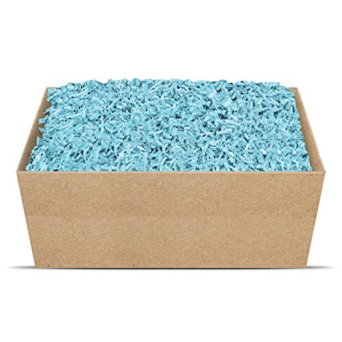SizzlePak Geschenkfüllmaterial Umweltfreundliches Geschenkverpackungsmaterial viele Farben 125g-1kg (Sky Blue, 2kg) von SizzlePak