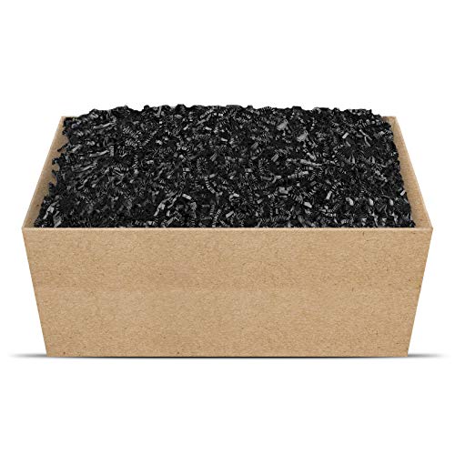 SizzlePak Geschenkfüllmaterial Umweltfreundliches Geschenkverpackungsmaterial viele Farben 125g-1kg (schwarz, 2kg) von SizzlePak