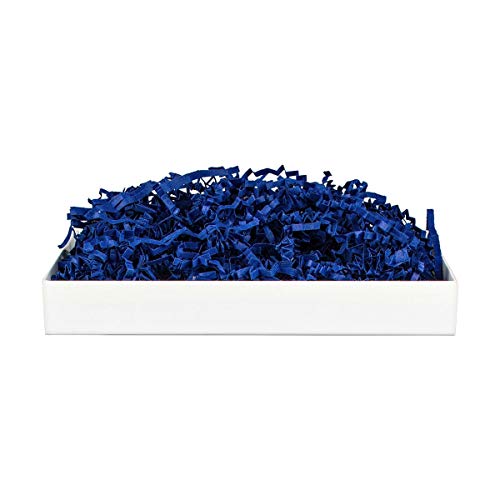 SizzlePak Kobalt Blau, blaues Füllmaterial und Polsterpapier zum Füllen, Polstern, Ausstopfen, Dekorieren von Geschenk-Verpackungen, Deko - 1 kg von SizzlePak