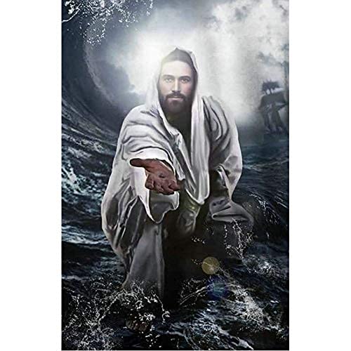 Sjawnv Malen nach Zahlen Jesus Christus-Sohn der Meeresreligion Kit für Erwachsene Kinder Anfänger DIY Leinwand Malen nach Zahlen für 30x40cm Kein Rahmen Sjawnv Malen nach Zahlen Jesus Christus-Sohn der Meeresreligion Kit für Erwachsene Kinder Anfänger DIY Leinwand Malen nach Zahlen für 30x40cm Kein Rahmen von Sjawnv