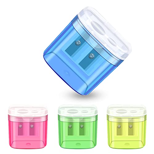 Spitzer mit Dose Anspitzer mit Behälter Anspitzer Kinder Pencil Sharpener Doppelspitzer Bleistiftspitzer für Verschiedene Arten von Bleistiften Schule Büro Kinder Studenten Reisen 4 Stück Spitzer mit Dose Anspitzer mit Behälter Anspitzer Kinder Pencil Sharpener Doppelspitzer Bleistiftspitzer für Verschiedene Arten von Bleistiften Schule Büro Kinder Studenten Reisen 4 Stück von Skaaisont