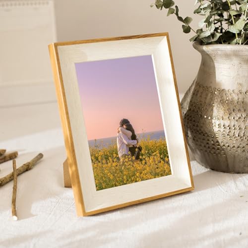 Skcess Bilderrahmen MDF & Harz & Glas, Rechteck Weißes Holz Bilderrahmen 12.7X17.78cm Tischplatte Picture Frame für Fotos Horizontal & Vertikal Anzeige Skcess Bilderrahmen MDF & Harz & Glas, Rechteck Weißes Holz Bilderrahmen 12.7X17.78cm Tischplatte Picture Frame für Fotos Horizontal & Vertikal Anzeige von Skcess