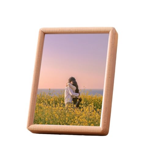Skcess Photo Frame Holz, Rechteck Bilderrahmen 12.7X17.78cm Tischplatte Picture Frame für Fotos, Bilder, Poster Vertikal Anzeige von Skcess