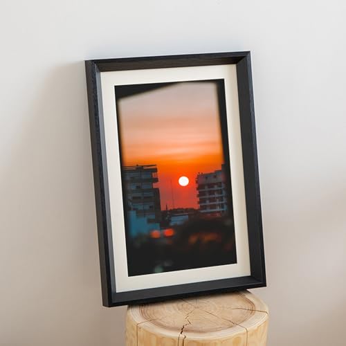 Skcess Photo Frame Holz, Rechteck Schwarz Bilderrahmen 30.48X40.64cm Wand Picture Frame für Fotos, Bilder, Poster Horizontal & Vertikal Anzeige von Skcess