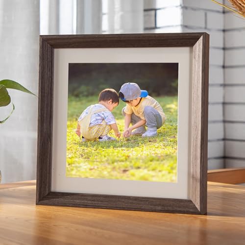 Skcess Picture Frame Holz, Quadrat Dreifache Öffnung, Faltbar Kaffee Bilderrahmen 38.1X38.1cm Wand Picture Frame für Fotos, Bilder, Poster Vertikal Anzeige Skcess Picture Frame Holz, Quadrat Dreifache Öffnung, Faltbar Kaffee Bilderrahmen 38.1X38.1cm Wand Picture Frame für Fotos, Bilder, Poster Vertikal Anzeige von Skcess