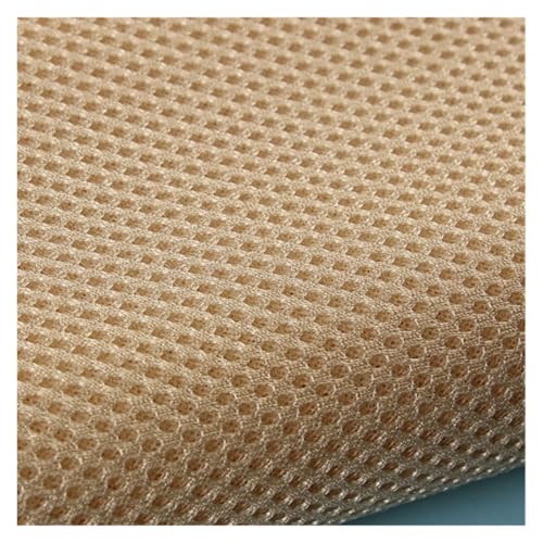 Skdvy Lautsprecher-Grill-Tuch,Tuch für Lautsprechergrill Netzstoff Meterware for Lautsprecherboxen, Hörner, Kinotechnik, staubdicht, atmungsaktiv, einfarbig, Schwarz, Braun, Grau(Beige Yellow) von Skdvy