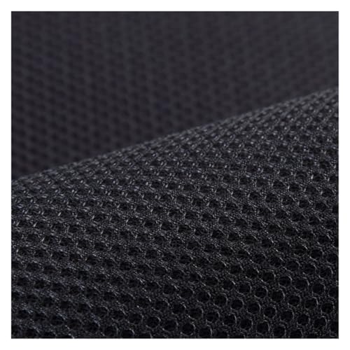 Skdvy Lautsprecher-Grill-Tuch,Tuch für Lautsprechergrill Netzstoff Meterware for Lautsprecherboxen, Hörner, Kinotechnik, staubdicht, atmungsaktiv, einfarbig, Schwarz, Braun, Grau(Black) von Skdvy