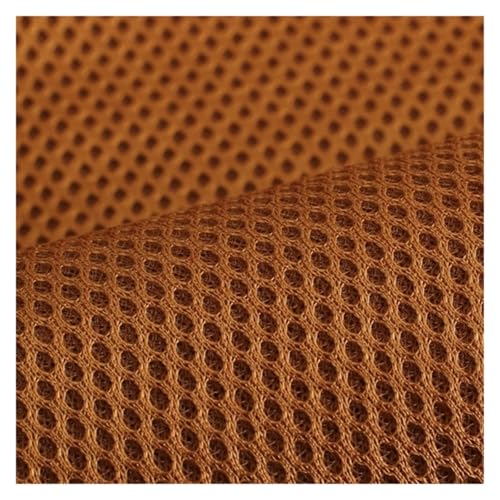 Skdvy Lautsprecher-Grill-Tuch,Tuch für Lautsprechergrill Netzstoff Meterware for Lautsprecherboxen, Hörner, Kinotechnik, staubdicht, atmungsaktiv, einfarbig, Schwarz, Braun, Grau(Earthy Yellow) von Skdvy