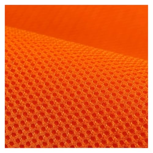 Skdvy Lautsprecher-Grill-Tuch,Tuch für Lautsprechergrill Netzstoff Meterware for Lautsprecherboxen, Hörner, Kinotechnik, staubdicht, atmungsaktiv, einfarbig, Schwarz, Braun, Grau(Orange) von Skdvy