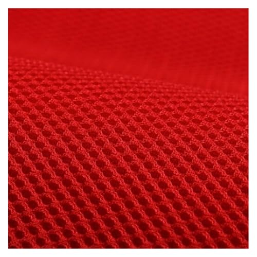 Skdvy Lautsprecher-Grill-Tuch,Tuch für Lautsprechergrill Netzstoff Meterware for Lautsprecherboxen, Hörner, Kinotechnik, staubdicht, atmungsaktiv, einfarbig, Schwarz, Braun, Grau(Red) von Skdvy