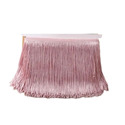 Tanzfransen Nähzubehör für DIY Basteln, 10 Meter 10/15/20/30cm Farbige Lange Quaste Fransenbesatz Gewebtes Spitzenband DIY Latein-Tanzkleid Bekleidungsstoff Nähzubehör(No30,30cm) von Skdvy