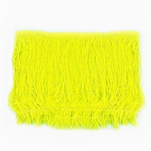 Tanzfransen Nähzubehör für DIY Basteln, 10 Meter 15 cm lange Quaste Fransenbesatz Spitzenband Quasten for Nähen von Vorhängen Kleidern Fransen Besätze Zubehör Basteln(No.28) von Skdvy