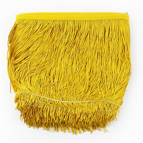 Tanzfransen Nähzubehör für DIY Basteln, 10 Meter 15 cm lange Quaste Fransenbesatz Spitzenband Quasten for Nähen von Vorhängen Kleidern Fransen Besätze Zubehör Basteln(No.4) von Skdvy