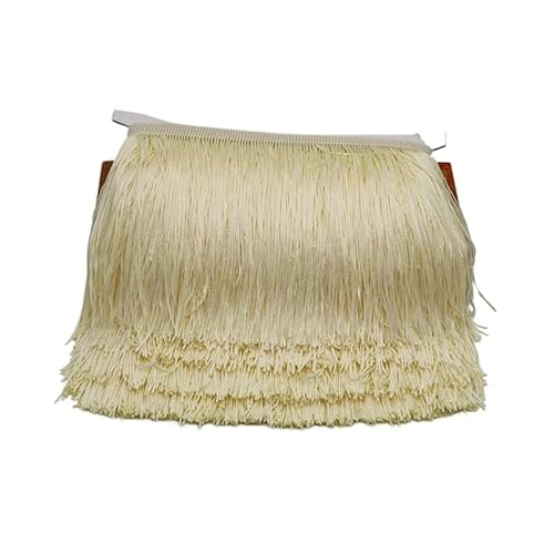 Tanzfransen Nähzubehör für DIY Basteln, 20 cm lange Fransen-Spitzenquaste, Polyester-Spitzenbesatz, Band for Nähen von lateinamerikanischen Kleidern, Bühnenbekleidung, Vorhängen, DIY-Nähzubehör(Beige, Tanzfransen Nähzubehör für DIY Basteln, 20 cm lange Fransen-Spitzenquaste, Polyester-Spitzenbesatz, Band for Nähen von lateinamerikanischen Kleidern, Bühnenbekleidung, Vorhängen, DIY-Nähzubehör(Beige, von Skdvy
