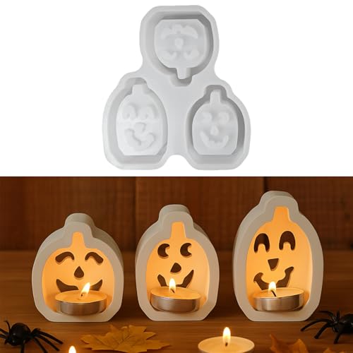 Silikonformen Gießformen Halloween, 3er Silikonform Kürbis Gießform Halloween Gibs zum Gießen Kürbis Gießformen Silikon Herbst Giessform Silikon Halloween Silikonform Teelichter Kerzenhalter Silikonformen Gießformen Halloween, 3er Silikonform Kürbis Gießform Halloween Gibs zum Gießen Kürbis Gießformen Silikon Herbst Giessform Silikon Halloween Silikonform Teelichter Kerzenhalter von Skeadex