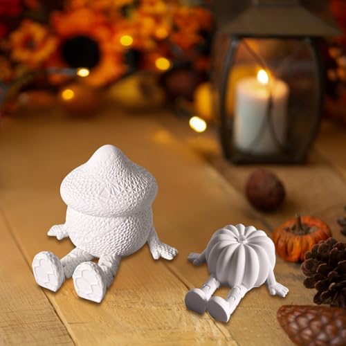 Silikonformen Gießformen Herbst, 4er Silikonform Kürbis & Pilz mit Hände und Füße Gießformen Silikon Herbst Gips zum Gießen Kürbis & Pilz Silikonform Halloween Giessformen Silikon Halloween (A+B) Silikonformen Gießformen Herbst, 4er Silikonform Kürbis & Pilz mit Hände und Füße Gießformen Silikon Herbst Gips zum Gießen Kürbis & Pilz Silikonform Halloween Giessformen Silikon Halloween (A+B) von Skeadex