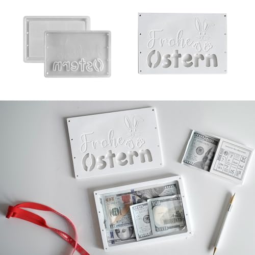 Silikonformen Gießformen Ostern,Silikonform Ostern Gießform Geldgeschenk Gießformen Silikon Ostern Silikonformen Ostern Gipsformen zum Gießen Ostern Geschenkbox Silikonform für Geldgeschenke von Skeadex