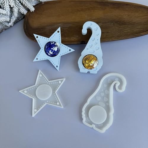 Silikonformen Gießformen Weihnachten, Wichtel Elch Silikonform Geldgeschenke Gießformen Silikon Weihnachten Gips zum Gießen Zwerg Elch Geldgeschenke Giessformen Silikon Weihnachten (C) von Skeadex