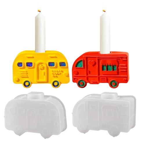 Skeadex Silikonformen Gießformen, 2 Stück Auto Silikonform Kerzenhalter, Bus Silikonformen Weihnachten, Bus Gießform Weihnachten Gips zum Gießen für DIY Handwerk Skeadex Silikonformen Gießformen, 2 Stück Auto Silikonform Kerzenhalter, Bus Silikonformen Weihnachten, Bus Gießform Weihnachten Gips zum Gießen für DIY Handwerk von Skeadex