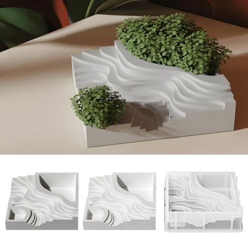 Skeadex Silikonformen Gießformen, Terrassenfelder Silikonform Blumentopf Gießform Blumentopf Gips zum Gießen Silikon Gießform Blumengesteck Gießformen Silikon Frühling Silikonform Sommer für DIY Skeadex Silikonformen Gießformen, Terrassenfelder Silikonform Blumentopf Gießform Blumentopf Gips zum Gießen Silikon Gießform Blumengesteck Gießformen Silikon Frühling Silikonform Sommer für DIY von Skeadex