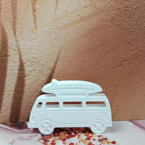 Skeadex Silikonformen Gießformen Bus, 3D Silikonform Camping Bus Gießform Bus Gießformen Silikon Sommer Gips Zum Gießen Silikonformen Bus Giessformen Silikon Camping Bus für DIY von Skeadex