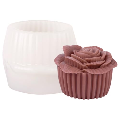 Skeadex Silikonformen Gießformen Frühling, 3D Silikonform Blumen Kerzen Formen Silikon Gießformen Silikon Frühling Kerzenformen zum Gießen Silikonformen Blumen für DIY Kerzen Gips Sojawachs (D) von Skeadex